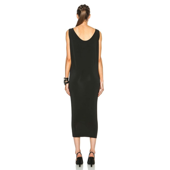 HELMUT LANG Faint Black Sleeveless Midi Dress S - Picture 5 of 12